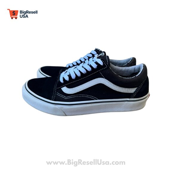 Vans Authentic Old Skool SuedeTrainers Black White Leather Unise - Picture 1 of 6